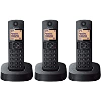 Panasonic KX-TGC313 - Teléfono Fijo Inalámbrico Trio (LCD- Identificador de Llamadas- 16 H Uso Continuo- Localizador…